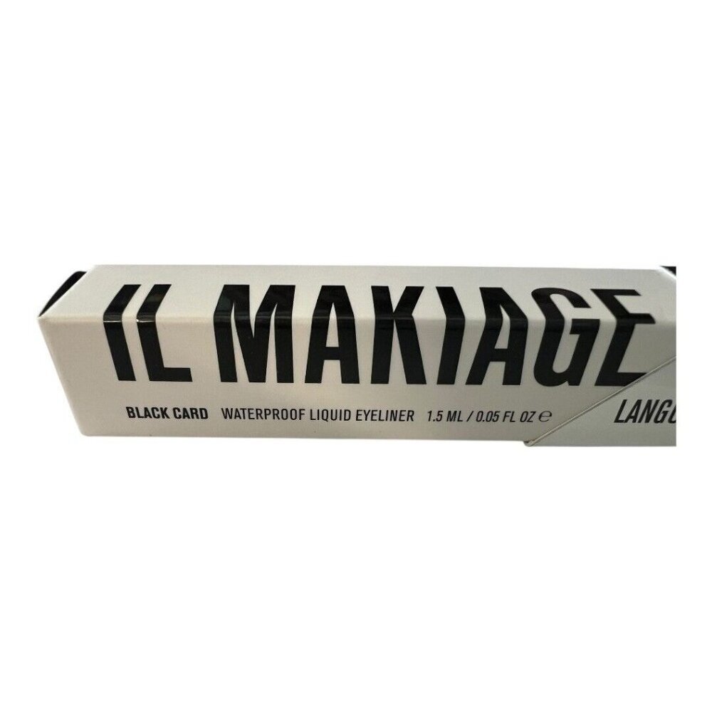 IL Makiage Black Card Liquid Eyeliner Waterproof Ultra Black Full Size NIB~L2 19